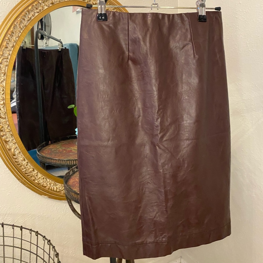 Leather Pencil Skirt